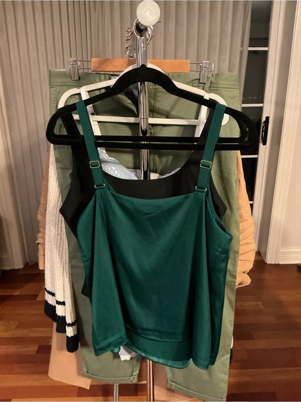 Lilly Pulitzer Dark Emerald Satin Cami